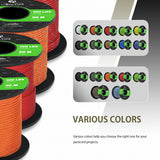 2mm Reflective Paracord 1 Inner Core Type I - 100lb Breaking Strength